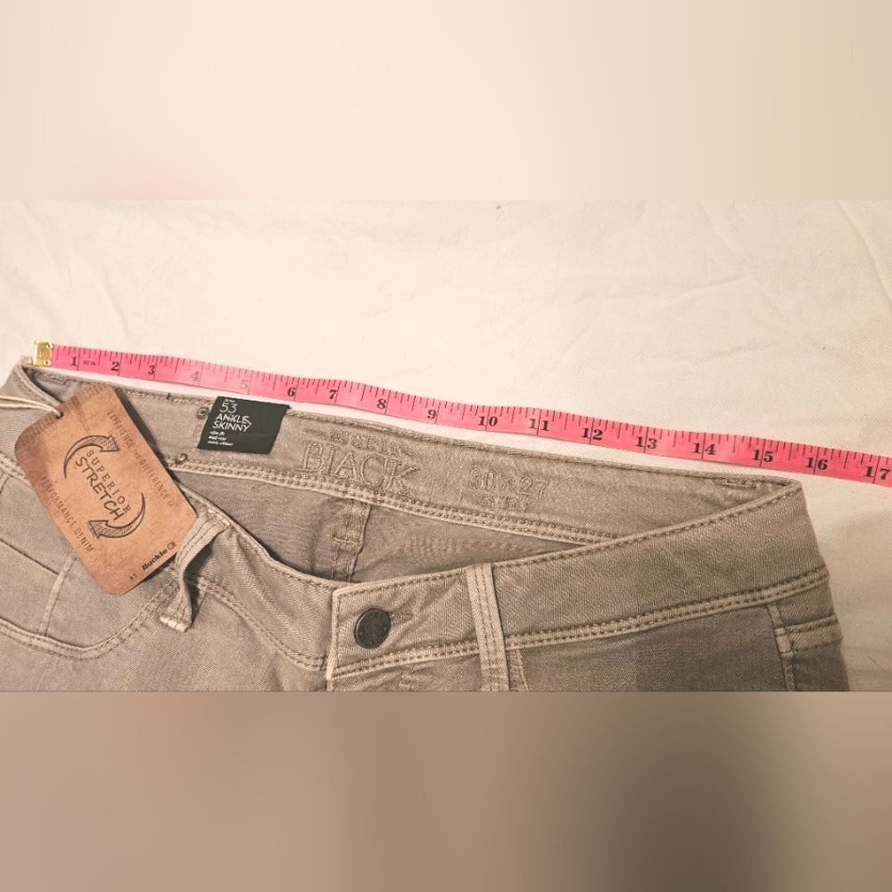 Buckle Black Jeans Womens Sz30 Tan Fit No. 53 Ankle Zip Skinny Denim Stretch NWT - Picture 5 of 16